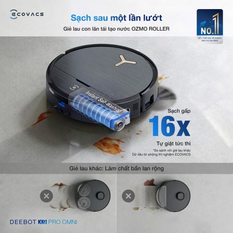 Robot Hút Bụi Lau Nhà Ecovacs Deebot X9 Pro Omni – Bản Quốc Tế