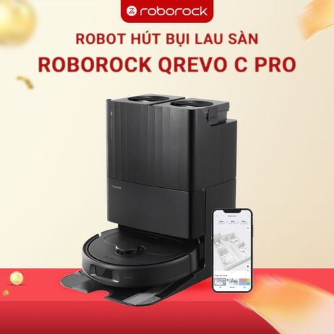 Robot Hút Bụi Lau Nhà Roborock Qrevo C Pro - Bản Quốc Tế