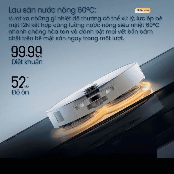 Robot Hút Bụi Lau Nhà Roborock Qrevo Curv 2 Pro