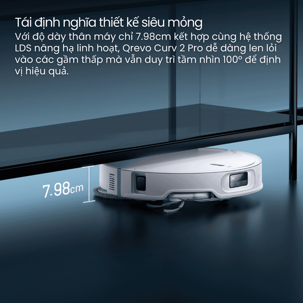 Robot Hút Bụi Lau Nhà Roborock Qrevo Curv 2 Pro