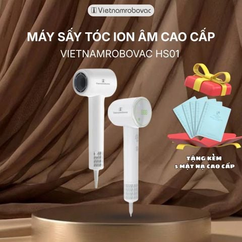 MÁY SẤY TÓC VIETNAMROBOVAC DIGITAL HIGH - SPEED HS01- BH 12 THÁNG