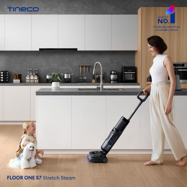 Máy Hút Bụi Lau Nhà Tineco FLOOR ONE S7 Stretch Steam