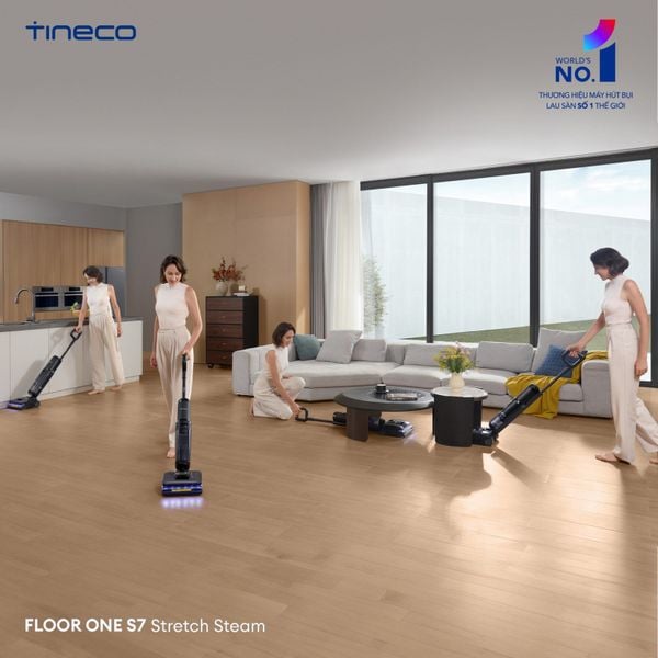 Máy Hút Bụi Lau Nhà Tineco FLOOR ONE S7 Stretch Steam
