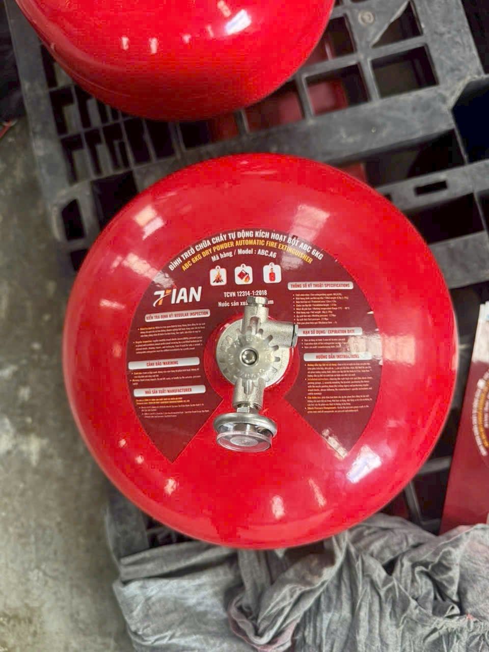  BÌNH CHỮA CHÁY TỰ ĐỘNG 6KG TIAN  ( VIỆT NAM) 