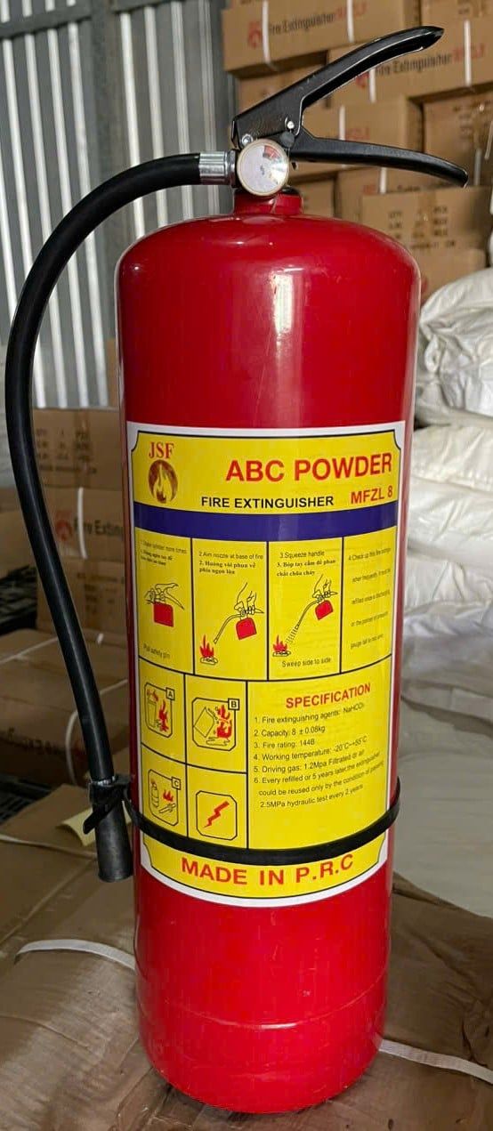  BÌNH CHỮA CHÁY 8KG ( CÓ TEM KIỂM ĐỊNH) 