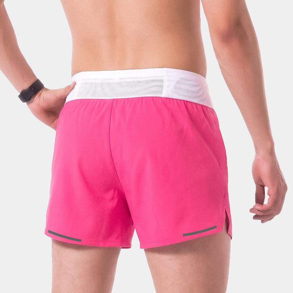 [SM 201] Quần Short Nam Đa Năng - Hồng Neon Belt Trắng