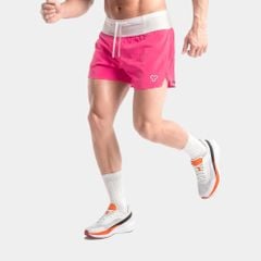 [SM 201] Quần Short Nam Đa Năng - Hồng Neon Belt Trắng