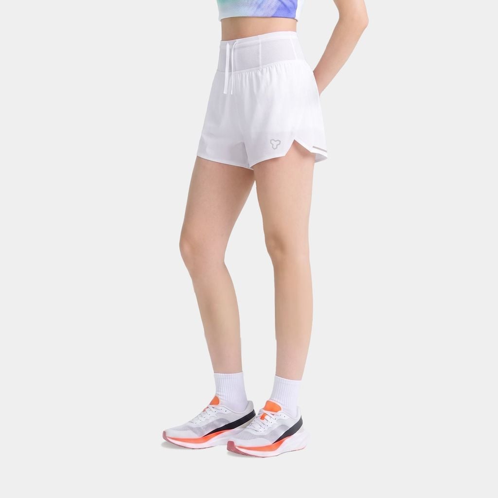 [SM 201] Quần Short Thể Thao Chạy Bộ Nữ Đa Năng MOTIVE WOMEN SHORT BELT - Màu Xanh Neon (Chưa Bao Gồm Lót Trong)