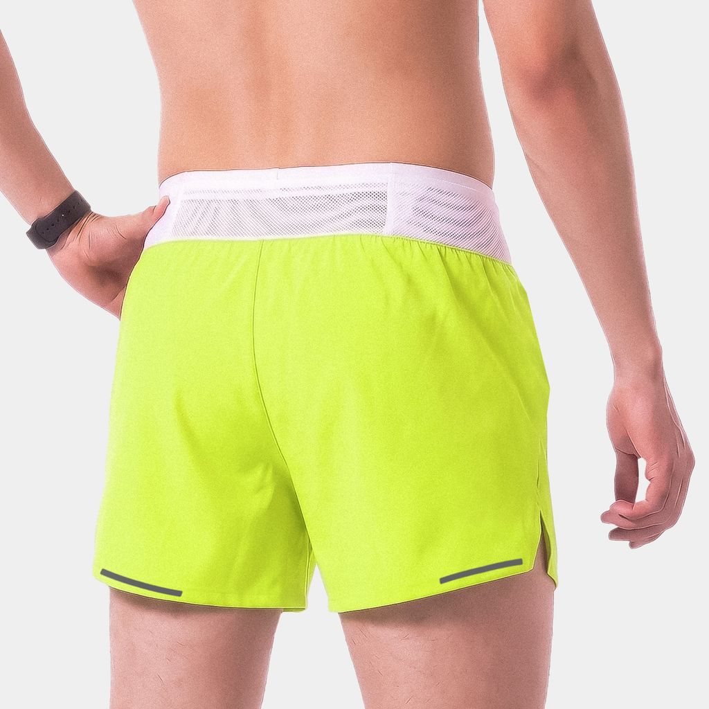 [SM 201] Quần Short Thể Thao Chạy Bộ Nam Đa Năng MOTIVE MEN SHORT BELT - Màu Xanh Neon (Chưa Bao Gồm Lót Trong)