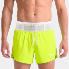 [SM 201] Quần Short Thể Thao Chạy Bộ Nam Đa Năng MOTIVE MEN SHORT BELT - Màu Xanh Neon (Chưa Bao Gồm Lót Trong)