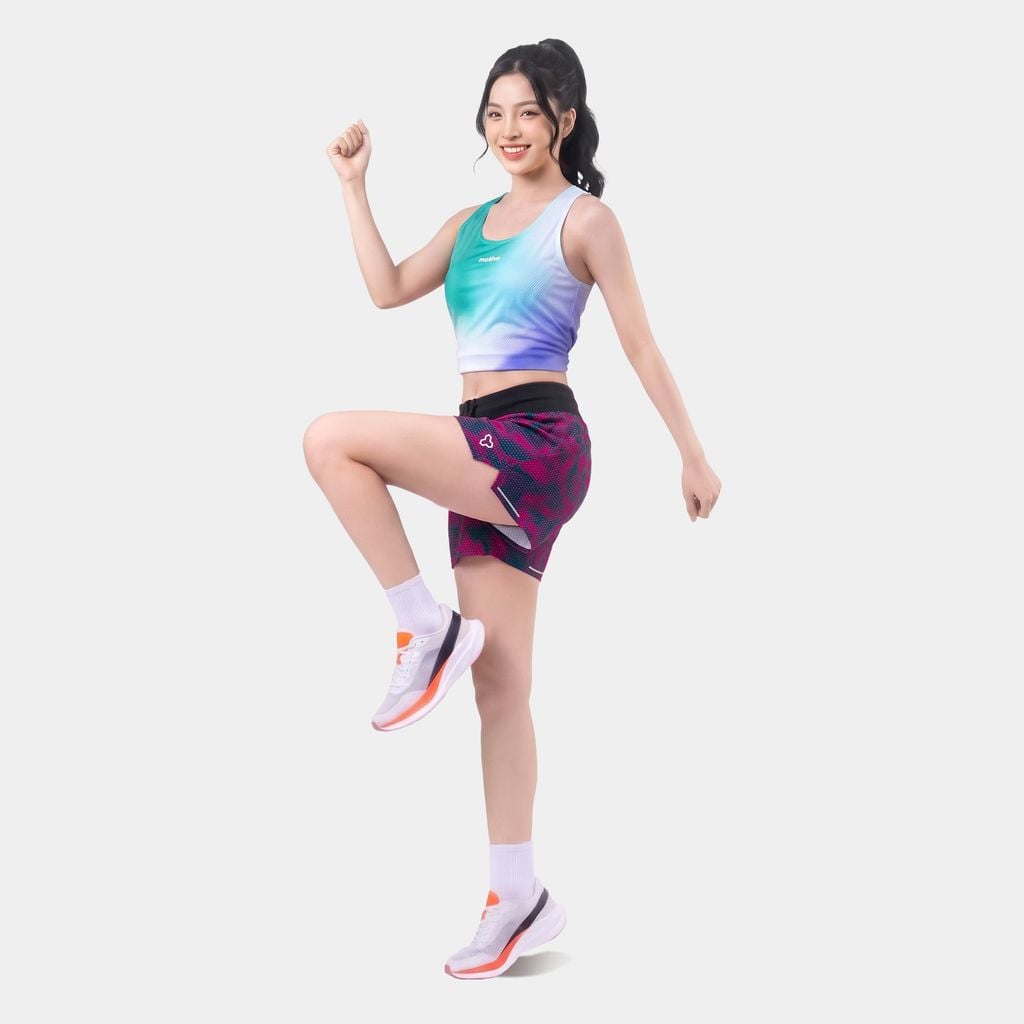 [SM 201] Quần Short Nữ Đa Năng - Hồng Họa Tiết