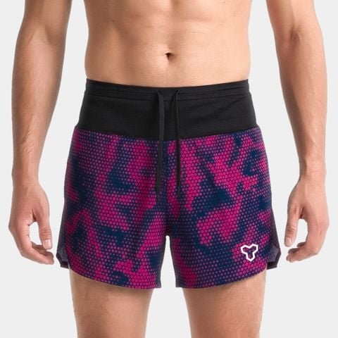 [SM 201] Quần Short Nam Đa Năng - Hồng Họa Tiết