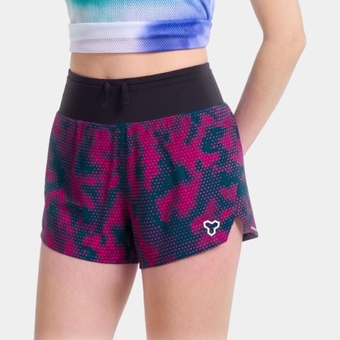 [SM 201] Quần Short Nữ Đa Năng - Hồng Họa Tiết