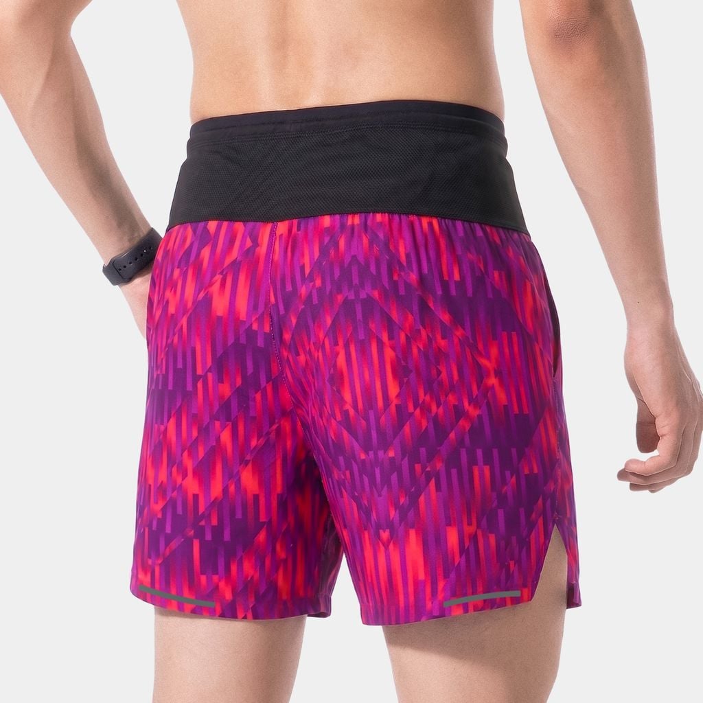 [SM 201]Quần thể thao Short Nam Đa Năng - Tím Họa Tiết