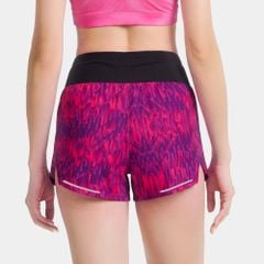 [SM 201] Quần Short Nữ Đa Năng - Tím Họa Tiết