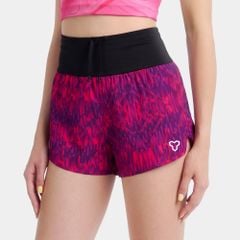 [SM 201] Quần Short Nữ Đa Năng - Tím Họa Tiết