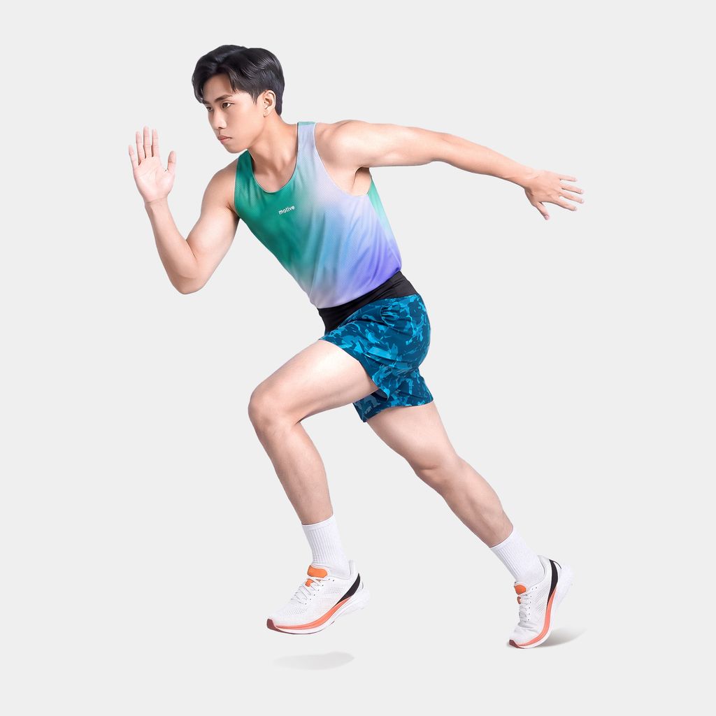 [SM 201] Quần Short Nam Đa Năng - Màu Xanh Dương Họa Tiết