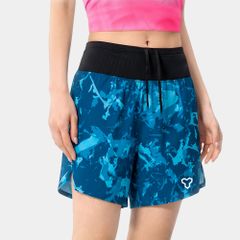 [SM 201] Quần Short Nữ Đa Năng - Xanh Dương Họa Tiết