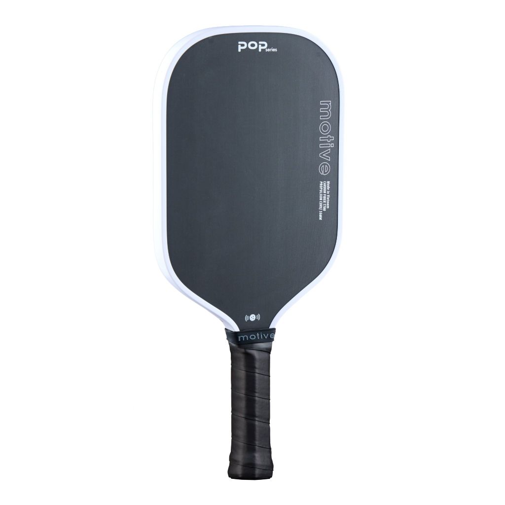 Vợt Pickleball MOTIVE POP SERIES Carbon 16mm – Lõi tổ ong PP, mặt Carbon T700, 230g - Màu Trắng
