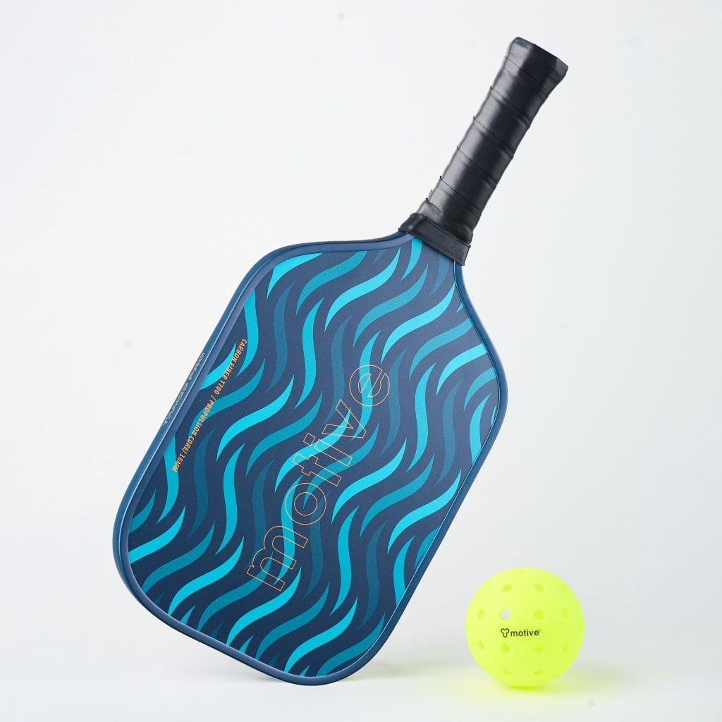 Vợt Sợi Thủy Tinh Pickleball màu Xanh/Cam Motive