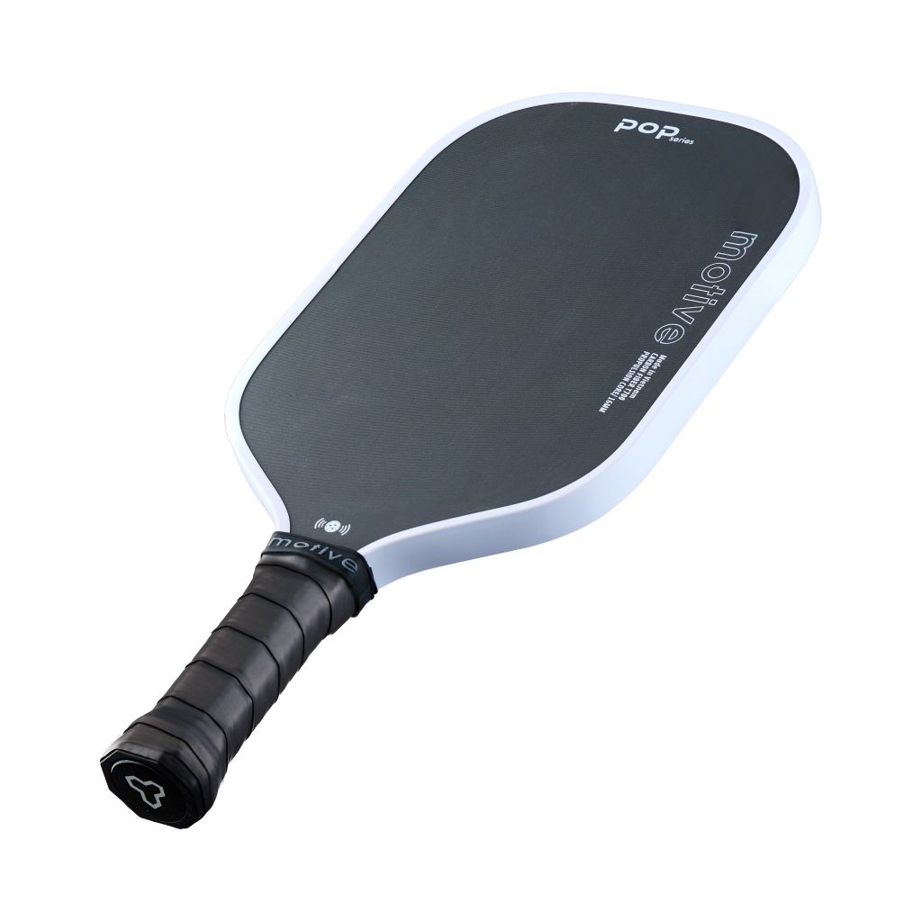 Vợt Pickleball MOTIVE POP SERIES Carbon 16mm – Lõi tổ ong PP, mặt Carbon T700, 230g - Màu Trắng