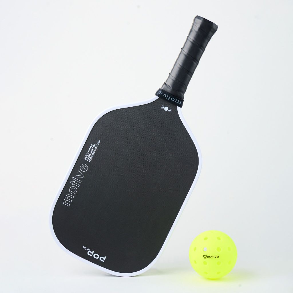 Vợt Pickleball MOTIVE POP SERIES Carbon 16mm – Lõi tổ ong PP, mặt Carbon T700, 230g - Màu Trắng