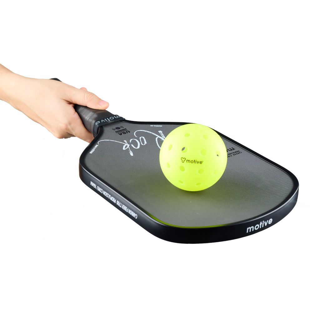 Vợt Pickleball MOTIVE ROCK PRO GEN 5 – Carbon Ép Nhiệt, Lõi Hybrid 16mm, 230g – Màu Đen