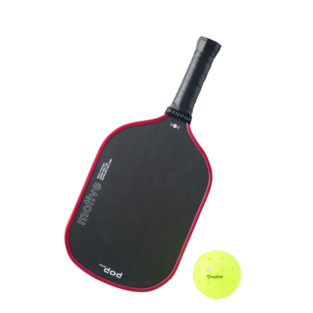 Vợt Pickleball MOTIVE POP SERIES Carbon 16mm – Lõi tổ ong PP, mặt Carbon T700, 230g - Màu Đỏ
