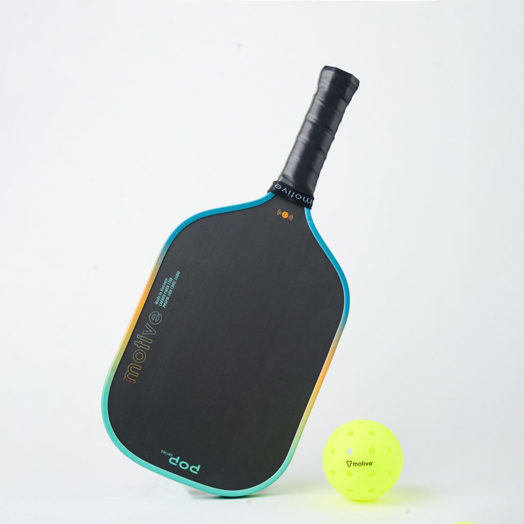 Vợt Pickleball MOTIVE POP SERIES Carbon 16mm – Lõi tổ ong PP, mặt Carbon T700, 230g - Màu Xanh/Cam