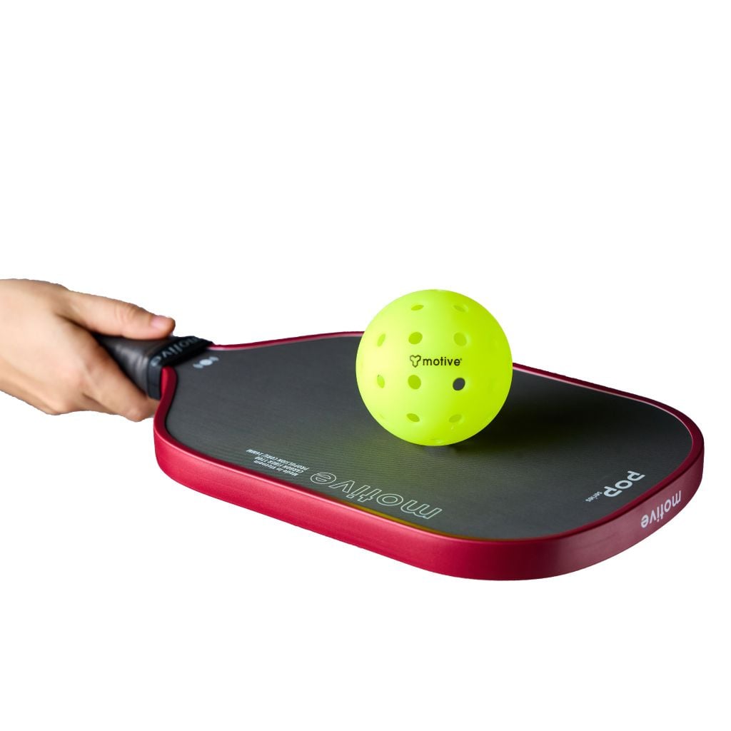 Vợt Pickleball MOTIVE POP SERIES Carbon 16mm – Lõi tổ ong PP, mặt Carbon T700, 230g - Màu Đỏ