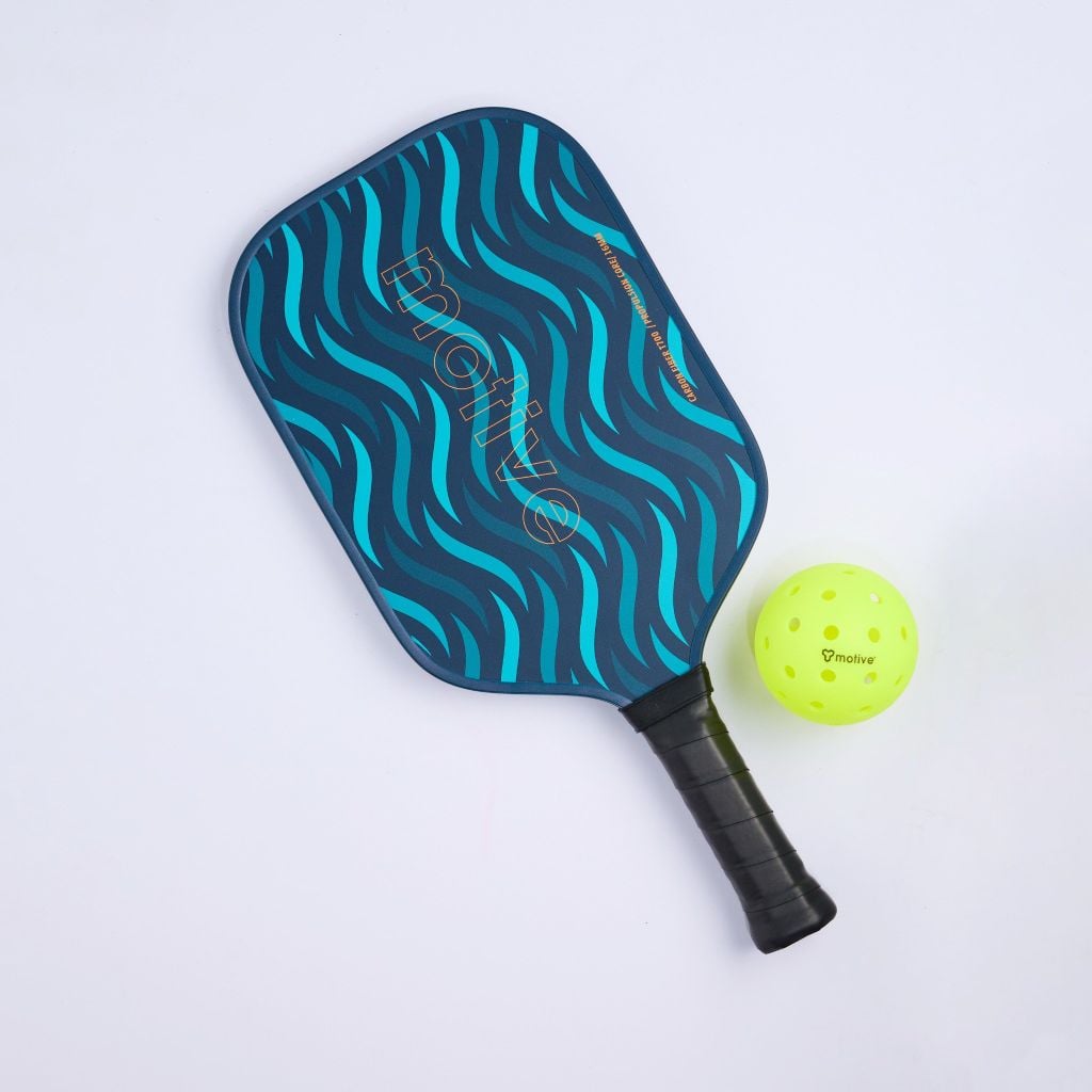 Vợt Sợi Thủy Tinh Pickleball màu Xanh/Cam Motive