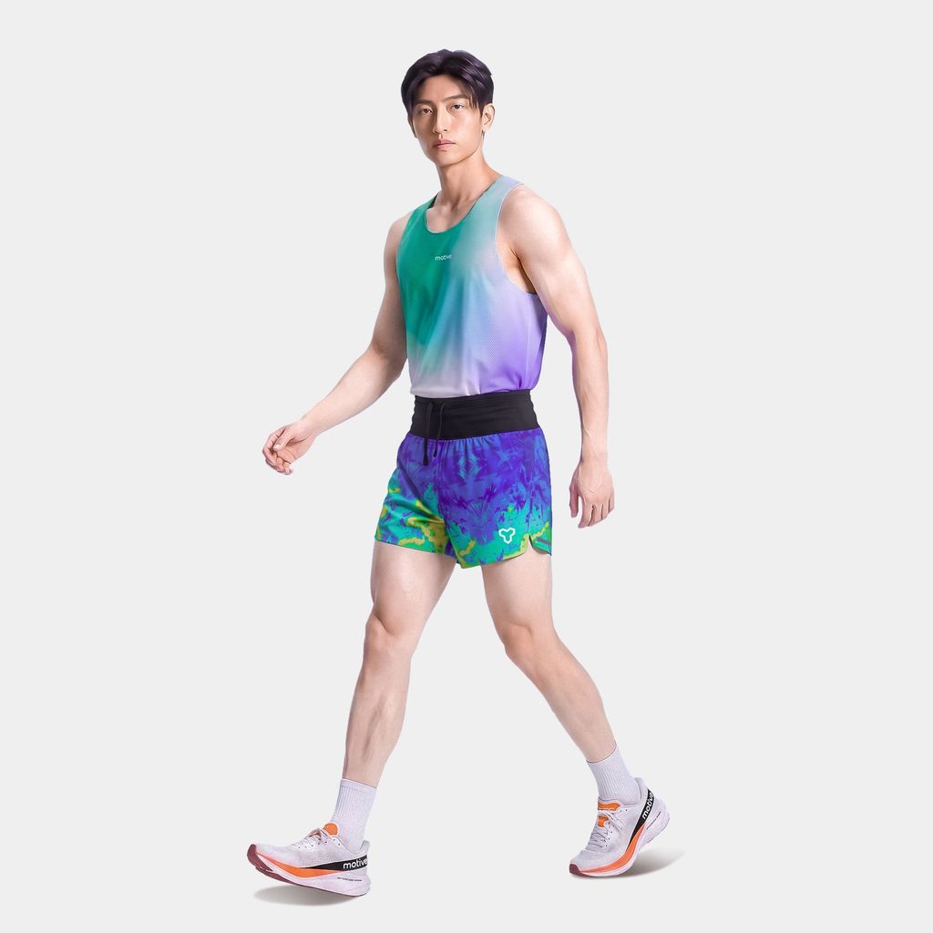 [SM 201] Quần thể thao Short Nam Đa Năng - Màu Mint Họa Tiết