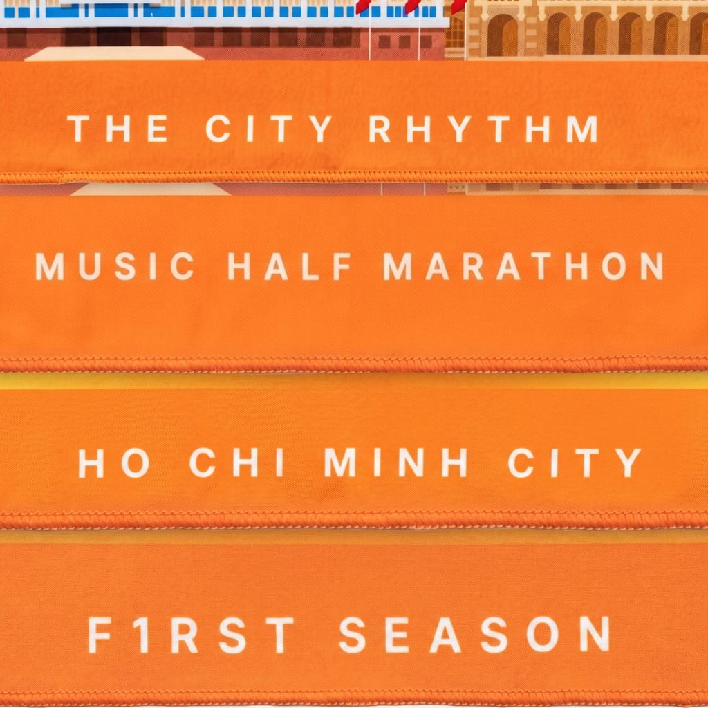 [MOTIVE x VPBANK HCMC] Khăn Banana VPBank HCMC Music Half Marathon 2026