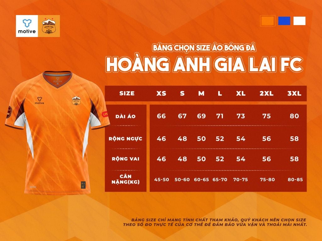 [HAGL X MOTIVE]  Áo thi đấu sân nhà CLB BÓNG ĐÁ HOÀNG ANH GIA LAI - CAM VÀNG 26/27
