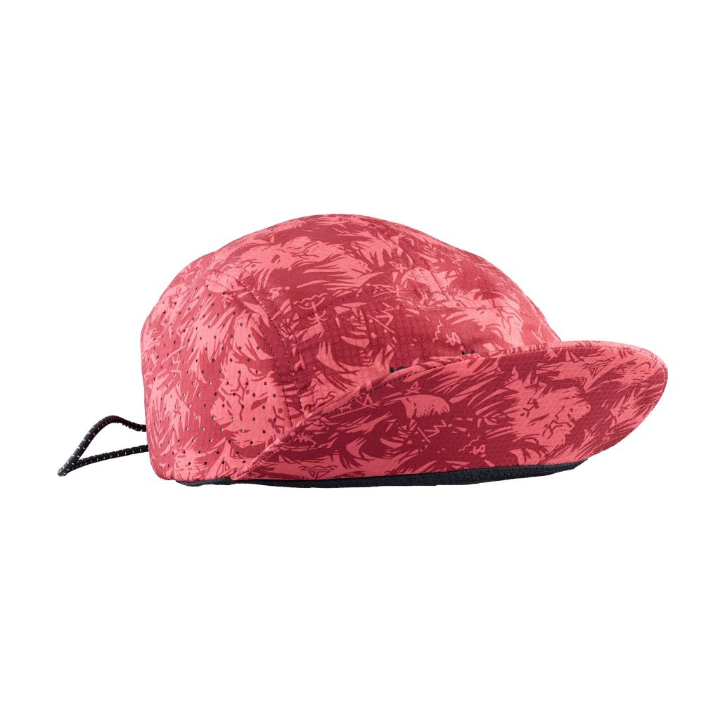 MŨ THỂ THAO CHẠY BỘ - ĐẠP XE MOTIVE CAP SMILE - Màu đỏ họa tiết