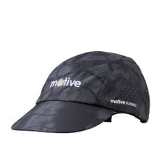 MŨ THỂ THAO CHẠY BỘ - ĐẠP XE MOTIVE CAP SMILE - Màu đen họa tiết
