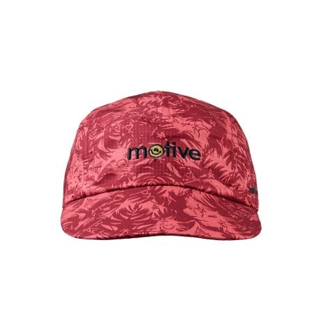 MŨ THỂ THAO CHẠY BỘ - ĐẠP XE MOTIVE CAP SMILE - Màu đỏ họa tiết