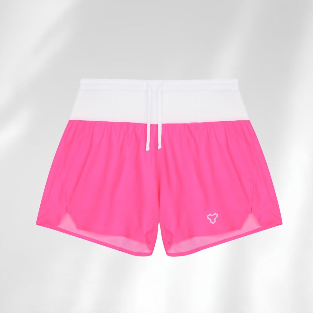 [SM 201] Quần Short Nam Đa Năng - Hồng Neon Belt Trắng