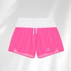 Quần Short Thể Thao Chạy Bộ Nữ Đa Năng MOTIVE WOMEN SHORT BELT - Màu Hồng Neon