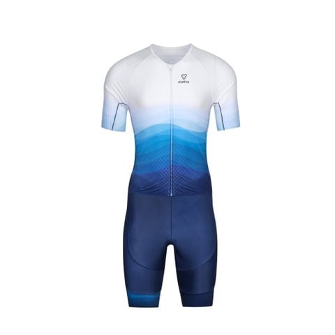 Bộ quần áo Nam MOTIVE MEN TRISUIT - Màu Trắng Xanh