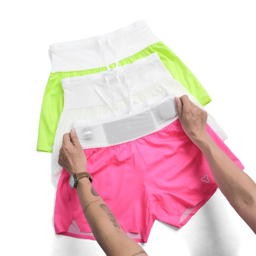 Quần Short Thể Thao Chạy Bộ Nữ Đa Năng MOTIVE WOMEN SHORT BELT - Màu Hồng Neon