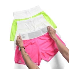 Quần Short Thể Thao Chạy Bộ Nữ Đa Năng MOTIVE WOMEN SHORT BELT - Màu Hồng Neon