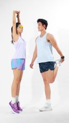 [SLM 102] Áo Thun Thể Thao Chạy Bộ Nữ MOTIVE WOMAN Simple Color Singlet - Màu Xanh Nhạt