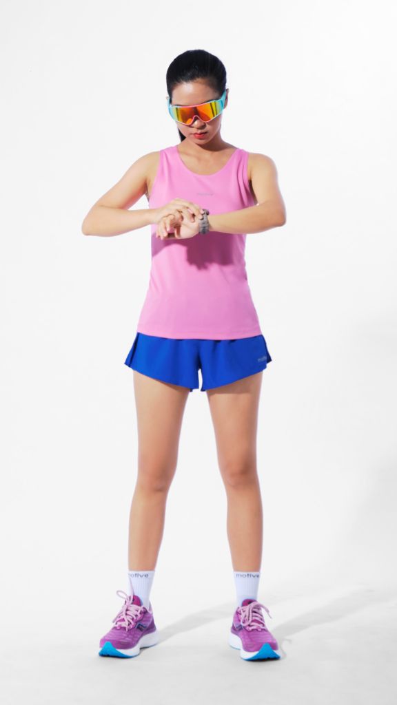 [SLM 102] Áo Thun Thể Thao Chạy Bộ Nữ MOTIVE WOMAN Simple Color Singlet - Màu Xám