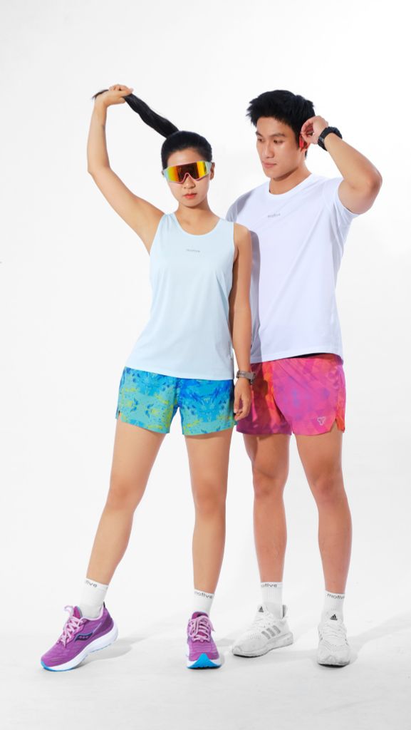[SLM 102] Áo Thun Thể Thao Chạy Bộ Nữ MOTIVE WOMAN Simple Color Singlet - Màu Xanh Neon