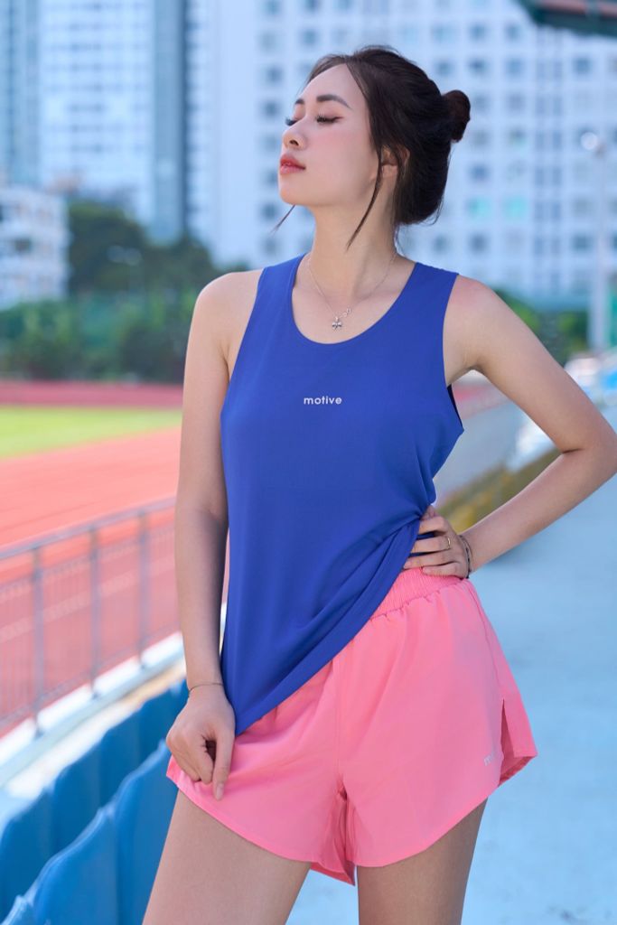 [SLM 102] Áo Thun Thể Thao Chạy Bộ MOTIVE WOMAN Simple Color Singlet - Màu Tím