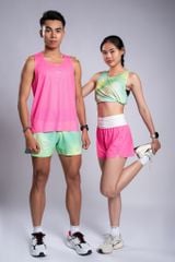 Quần Short Thể Thao Chạy Bộ Nữ Đa Năng MOTIVE WOMEN SHORT BELT - Màu Hồng Neon