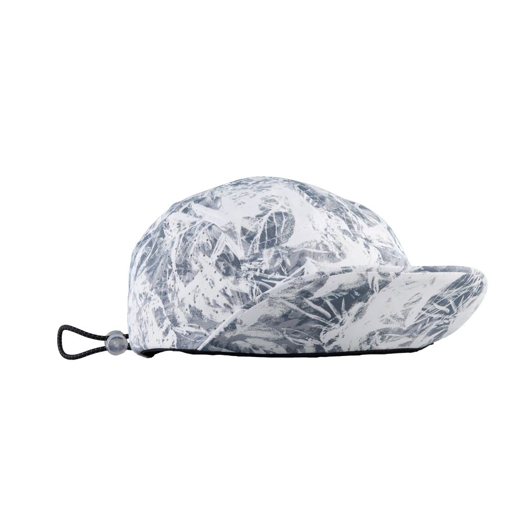 MŨ THỂ THAO CHẠY BỘ - ĐẠP XE MOTIVE CAP SMILE - Màu trắng họa tiết xám