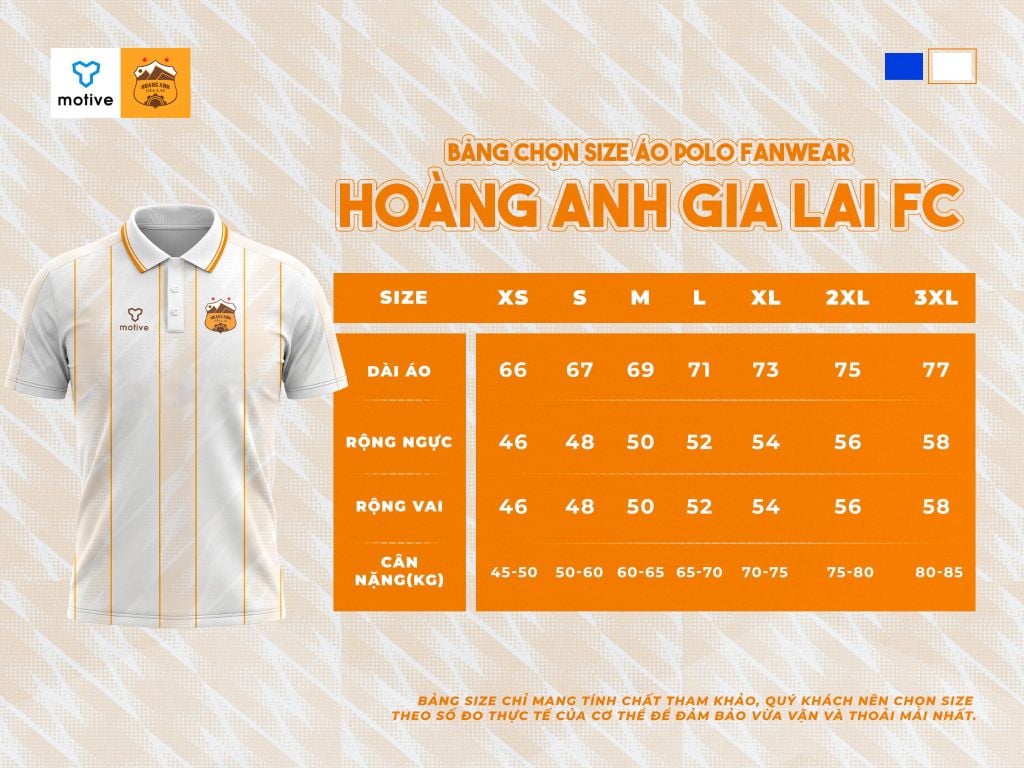 [HAGL X MOTIVE] Áo Polo Thể Thao Fanwear Unisex