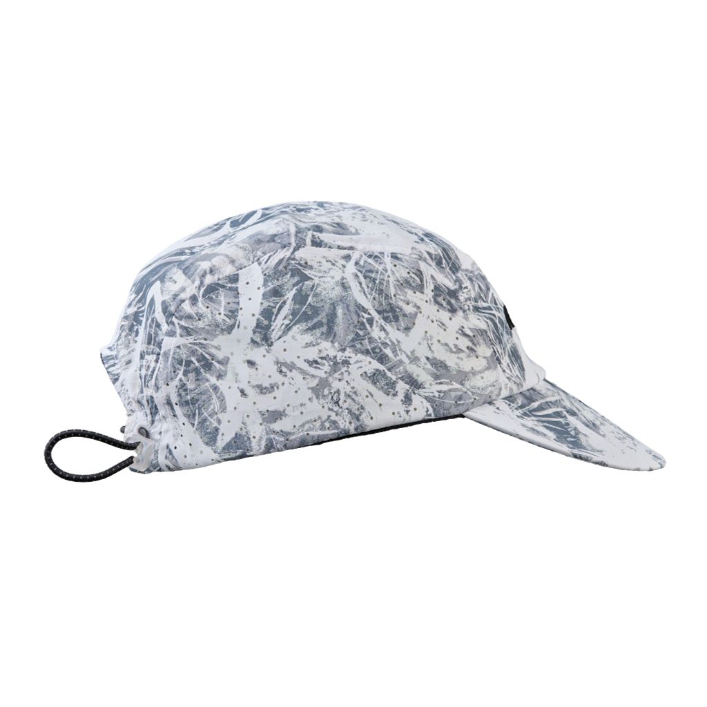 MŨ THỂ THAO CHẠY BỘ - ĐẠP XE MOTIVE CAP SMILE - Màu trắng họa tiết xám